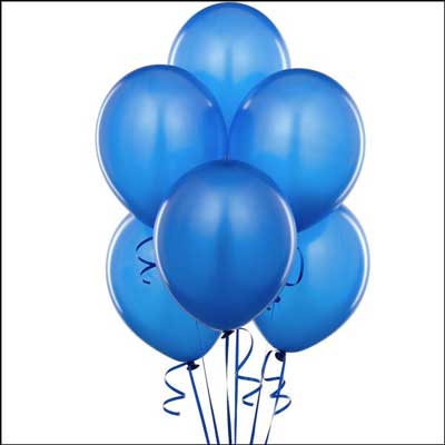 "Unblown Metallic Latex Blue Balloons (pack of 50) - Click here to View more details about this Product